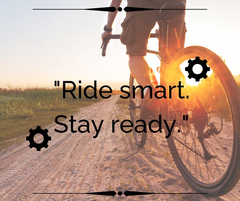 Silhouette of a cyclist riding into the sunset, symbolizing adventure and movement — used for PLAced newsletter signup.